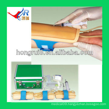 Advanced i.v. injection training pad forearm venipuncture training model